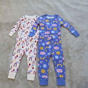 Old Navy Kids One Piece Footies - Rainbow and Star Patterns